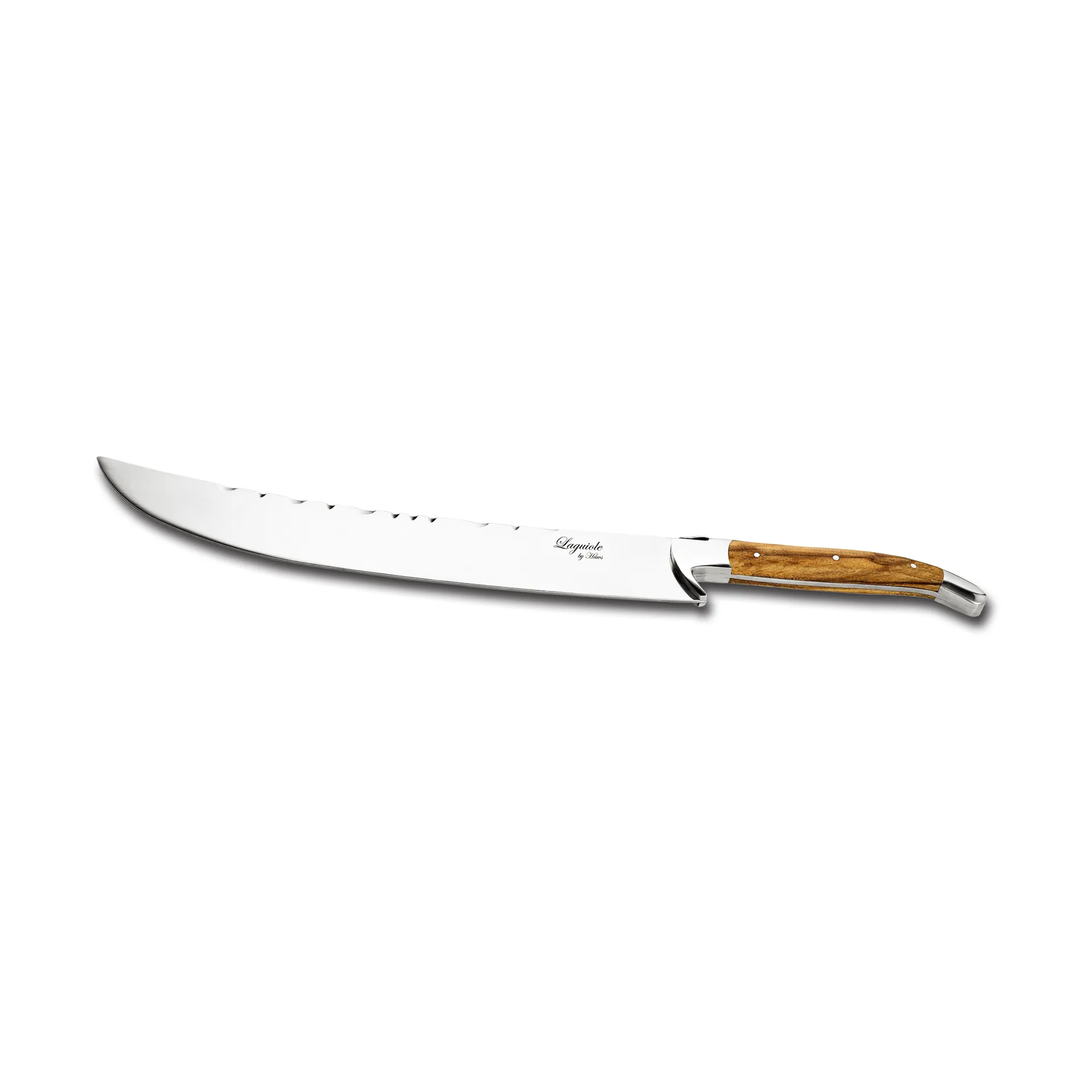 Laguiole By Hâws champagnesabel 27 cm, Olivtre-rustfritt stål Hâws