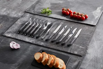 Laguiole By Hâws grillkniv 6-pakning - Black Wood - Hâws