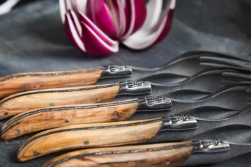 Laguiole By Hâws grillkniv 6-pakning - Olive - Hâws