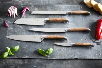 Laguiole By Hâws kokkeknivsett 5 deler - Olive - Hâws