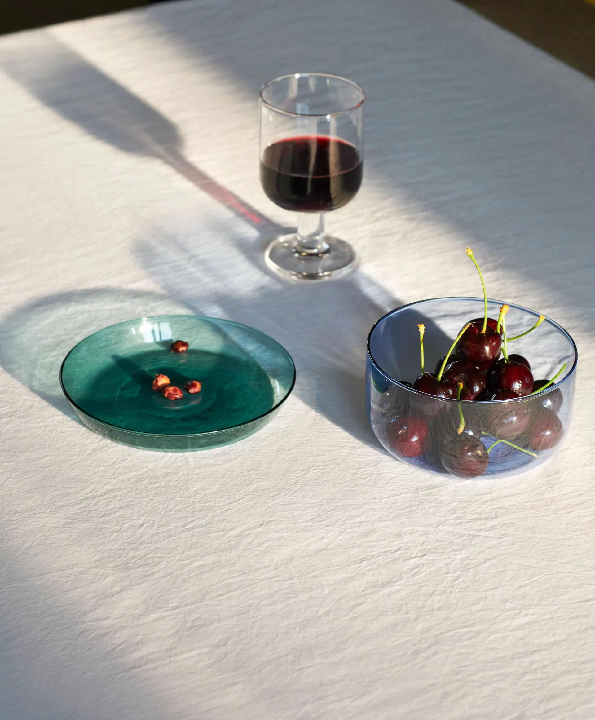 2-in-1- serveringssett skål og fat, Light blue-aqua HAY