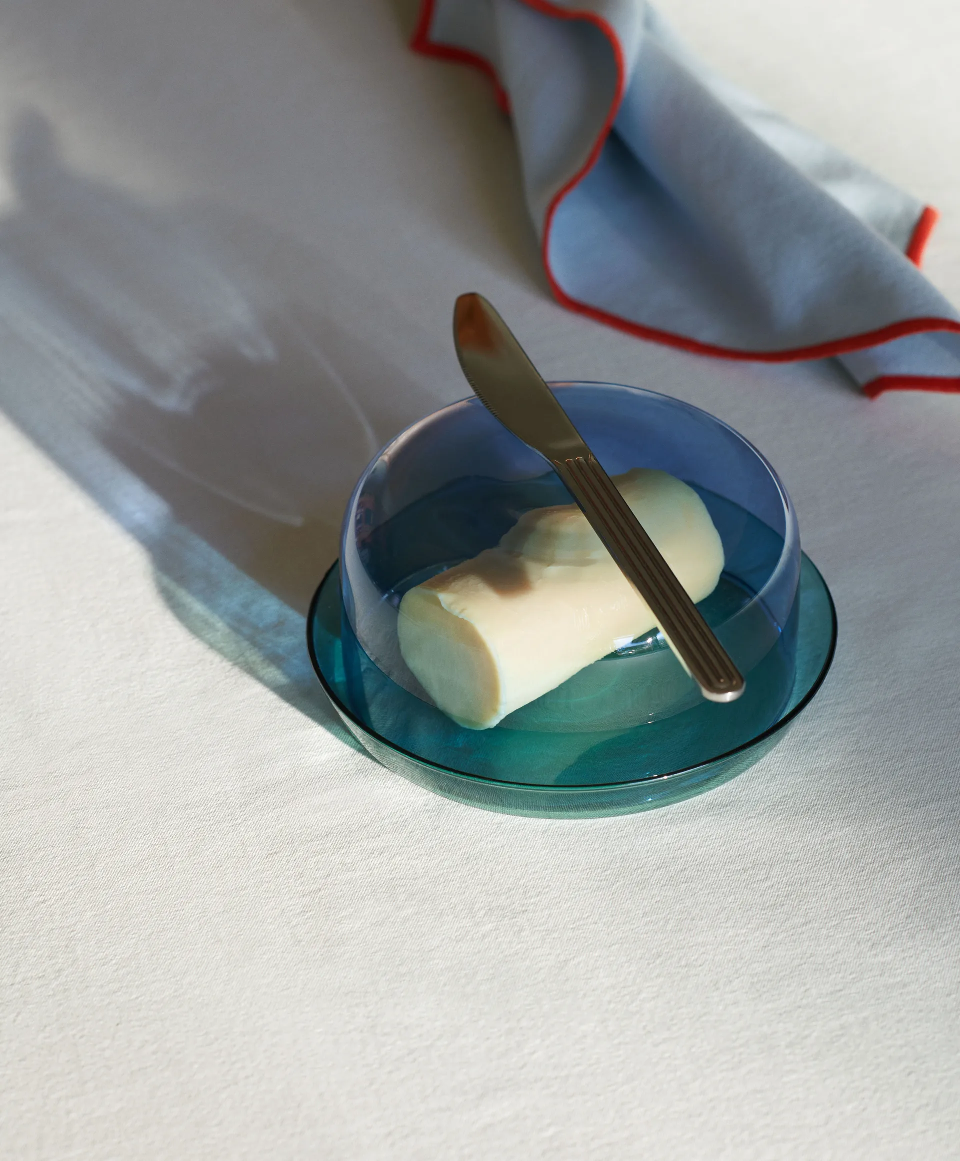 2-in-1- serveringssett skål og fat, Light blue-aqua HAY