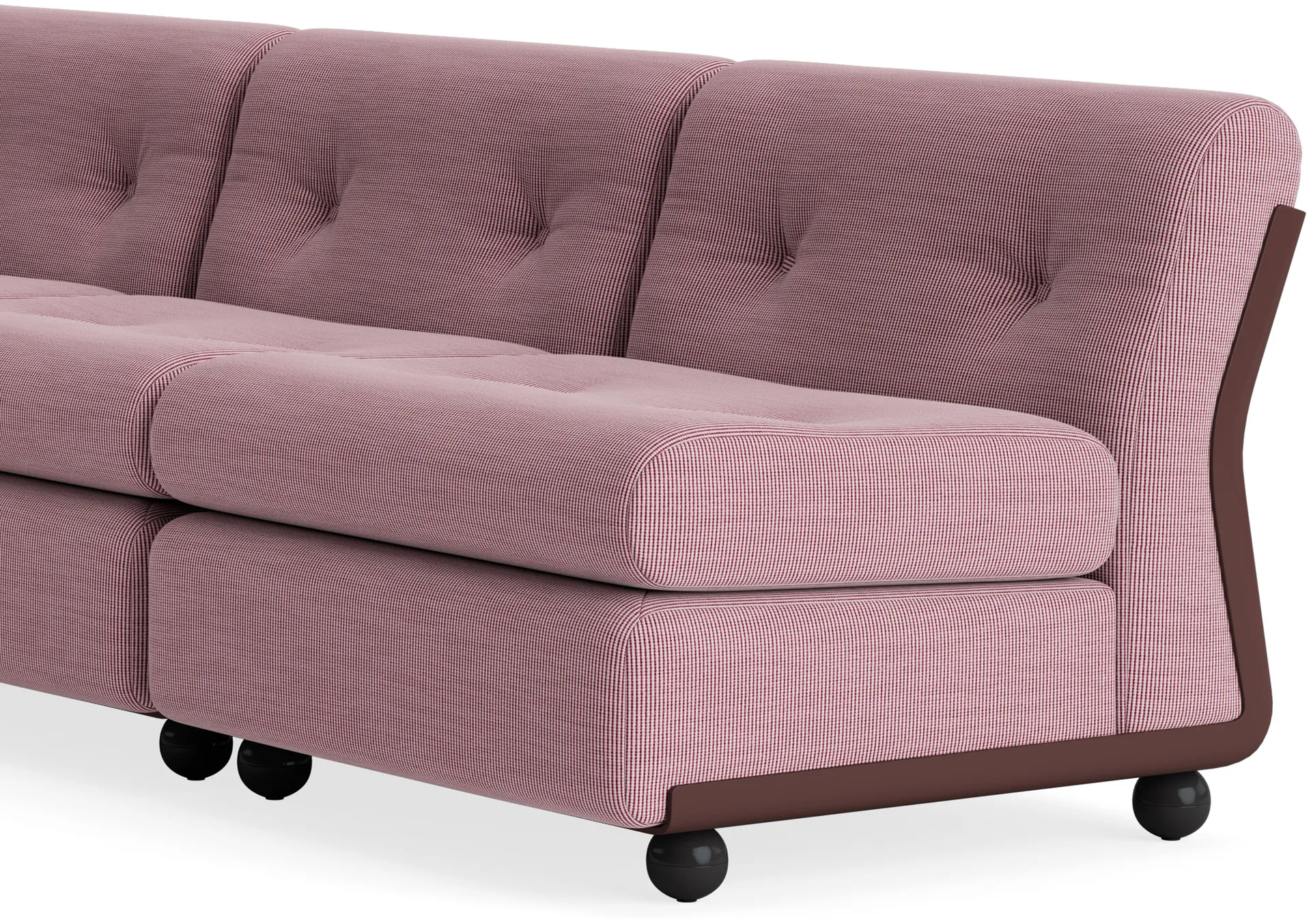 Amanta sofamodul, Burgundy red-yuma 1851, 3-seter HAY