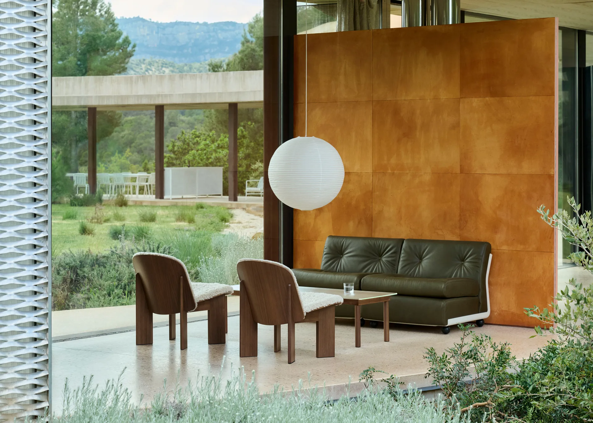 Amanta sofamodul, Cream beige-sense forest, 2-seter HAY