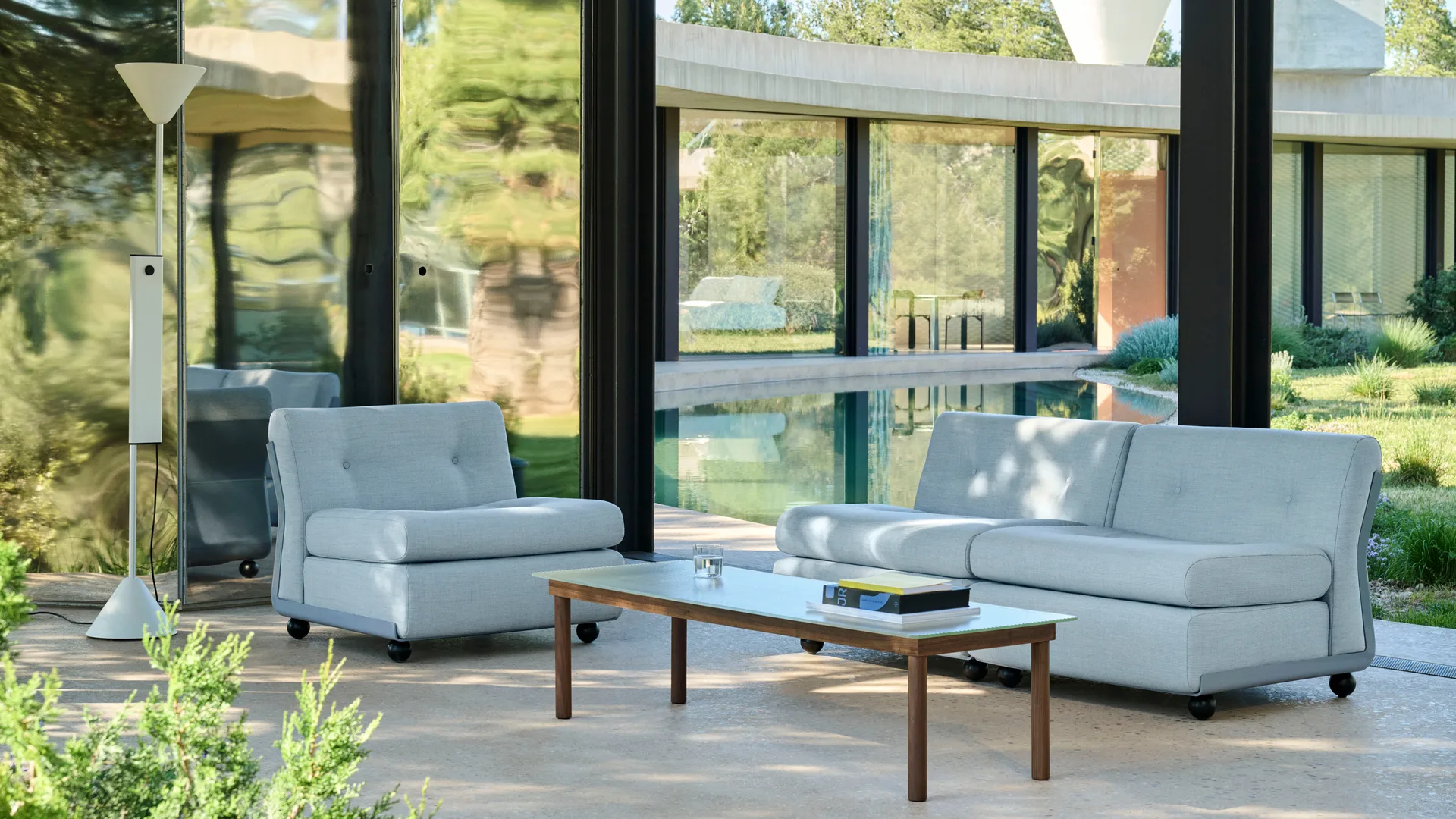 Amanta sofamodul, Frost blue-naveli 723, 2-seter HAY