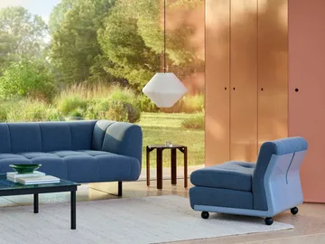 Amanta sofamodul - Frost blue-turf blue, 1-seter/lenestol - HAY