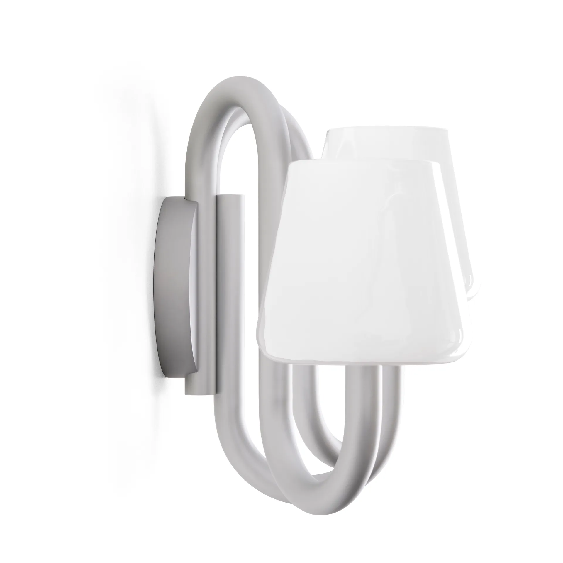 Apollo vegglampe, White opal HAY