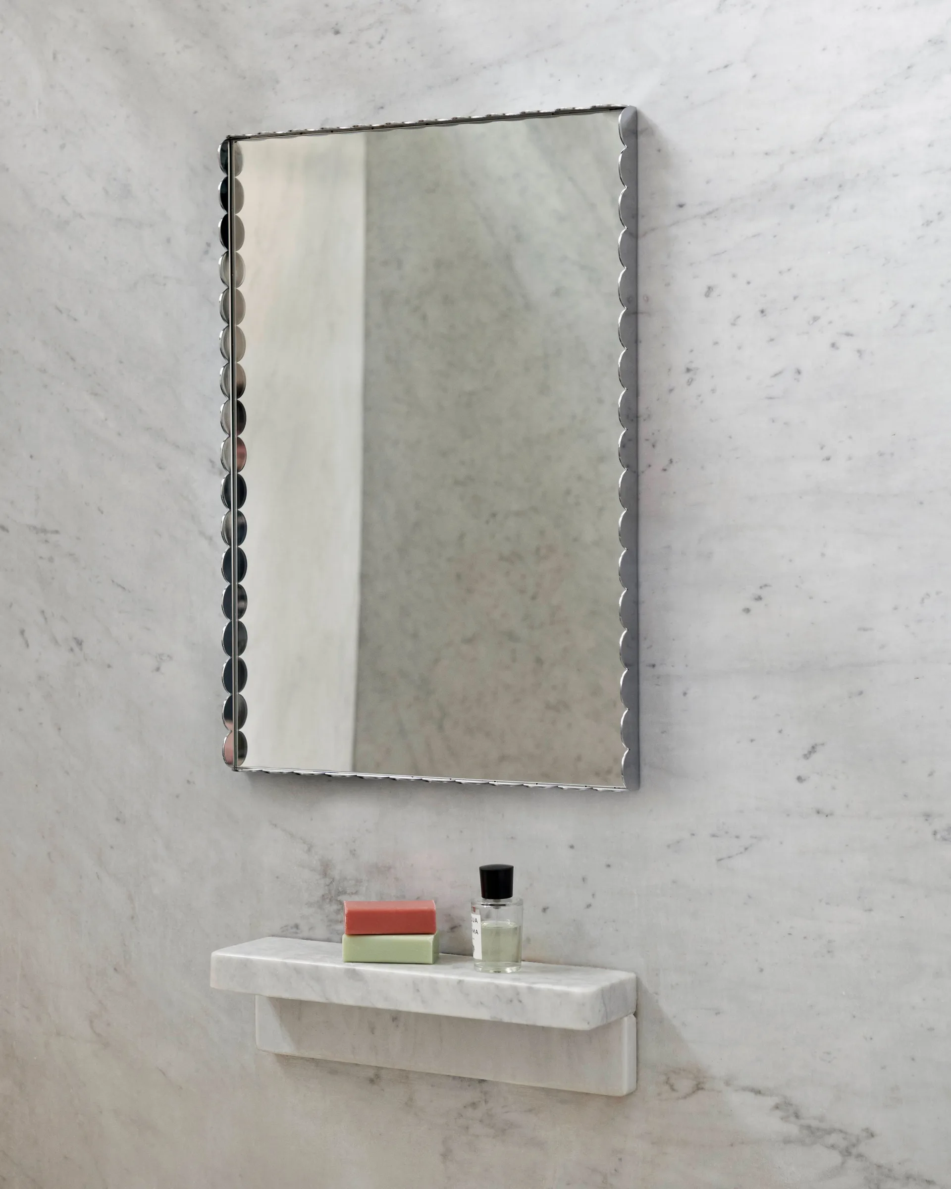 Arcs Mirror Rectangle S speil 43,5 x 61,5 cm, Rustfritt stål HAY