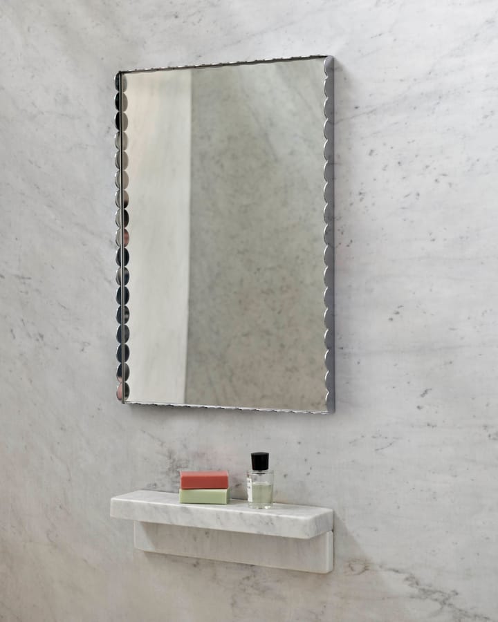 Arcs Mirror Rectangle S speil 43,5 x 61,5 cm, Rustfritt stål HAY