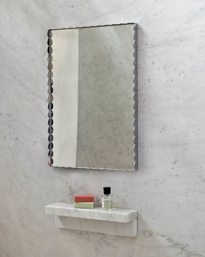 Arcs Mirror Rectangle S speil 43,5 x 61,5 cm - Rustfritt stål - HAY