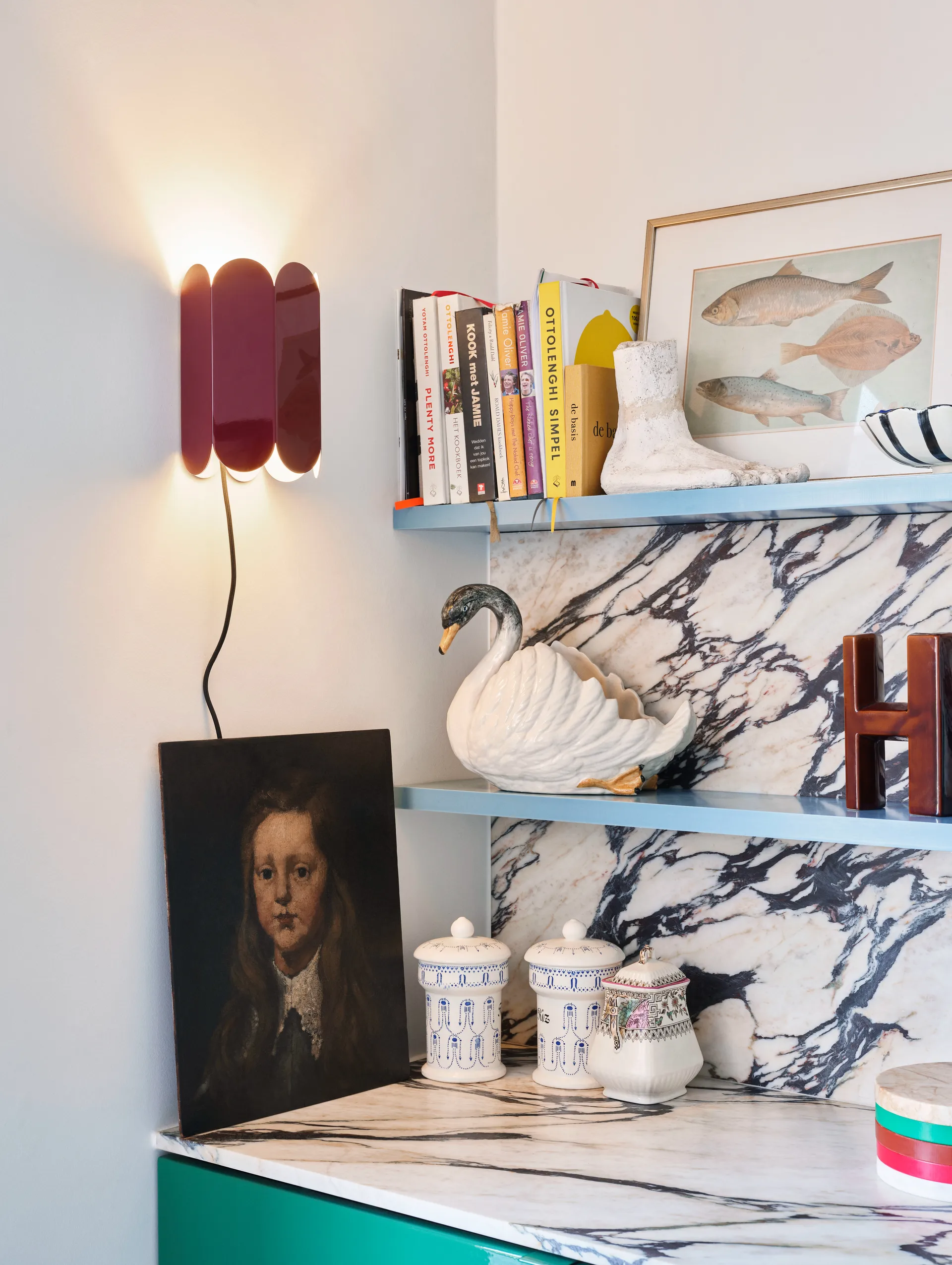 Arcs wall switch vegglampe, Auburn red HAY