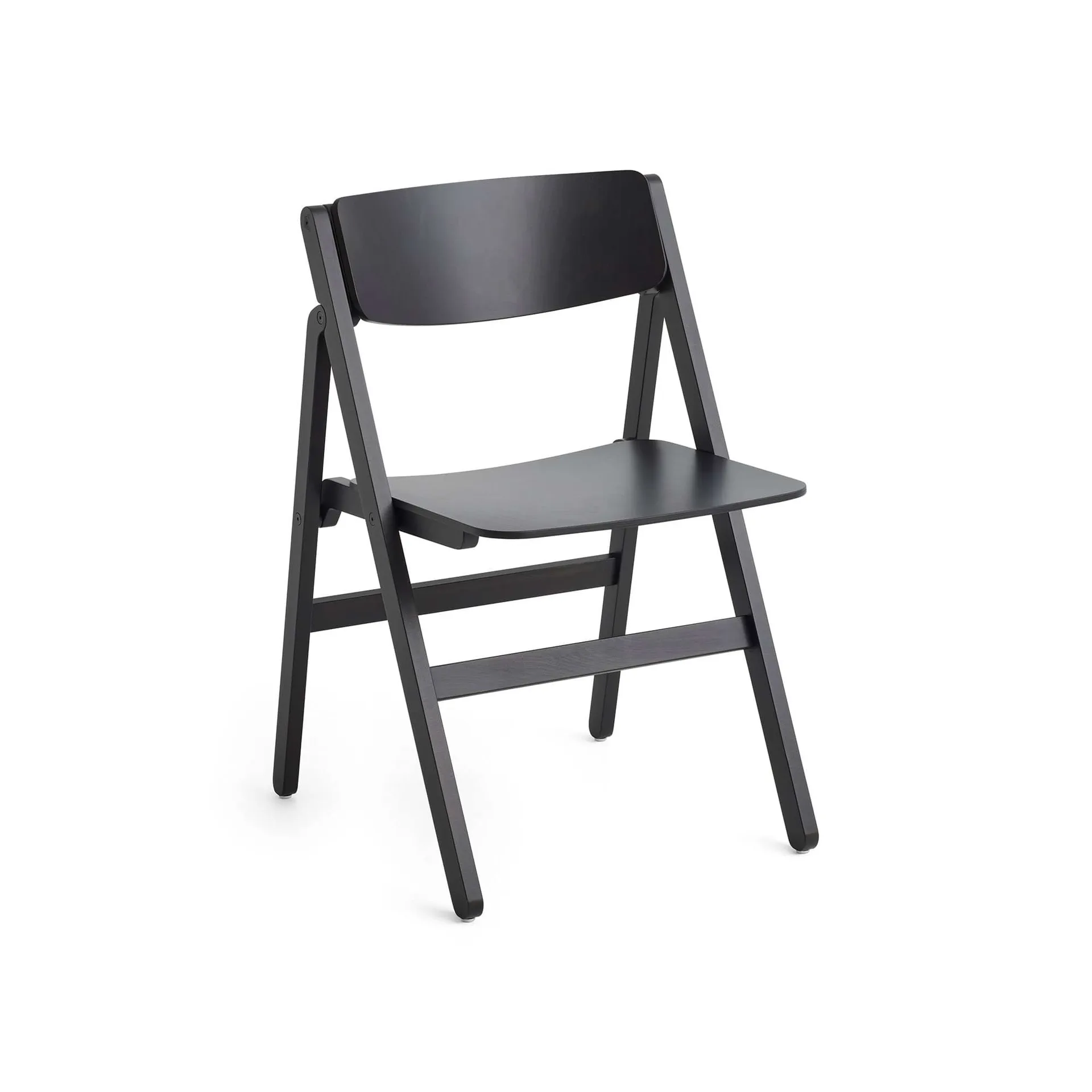 Backflip Chair stol→Backflip Chair stol, Anthracite lakkert bøk HAY