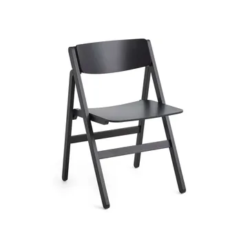 Backflip Chair stol→Backflip Chair stol - Anthracite lakkert bøk - HAY