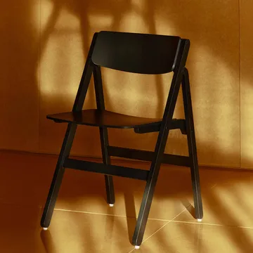 Backflip Chair stol→Backflip Chair stol - Anthracite lakkert bøk - HAY
