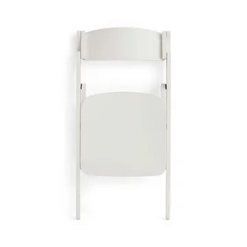 Backflip Chair stol→Backflip Chair stol - Cream white lakkert bøk - HAY