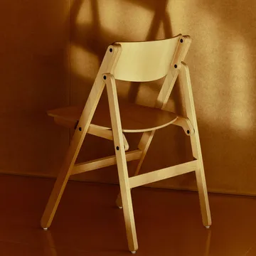 Backflip Chair stol→Backflip Chair stol - Golden lakkert bøk - HAY