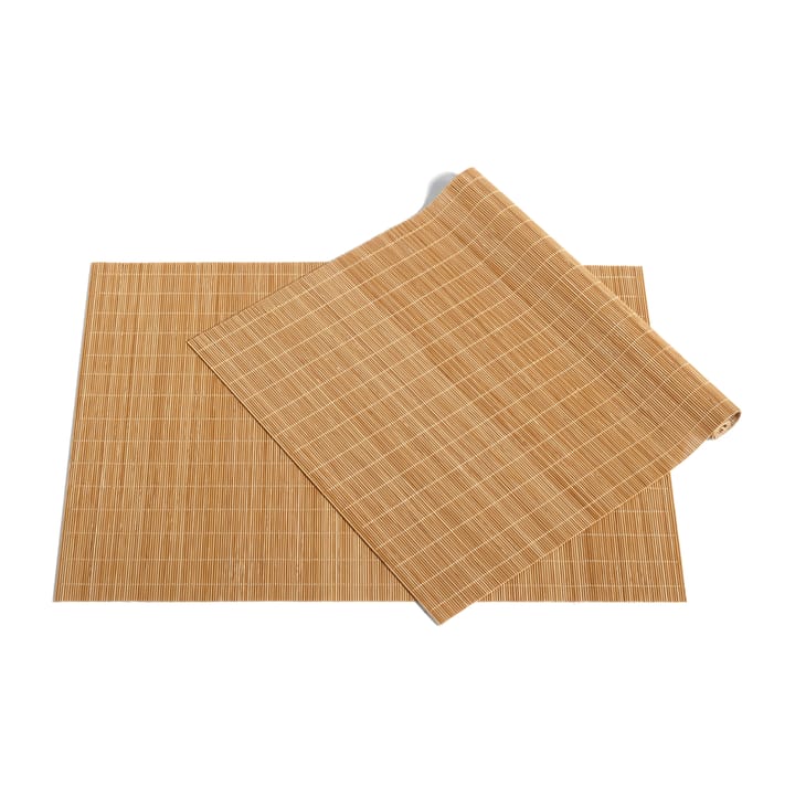 Bamboo spisebrikke 31 x 44 cm, 2-pakning - Naturfarget - HAY