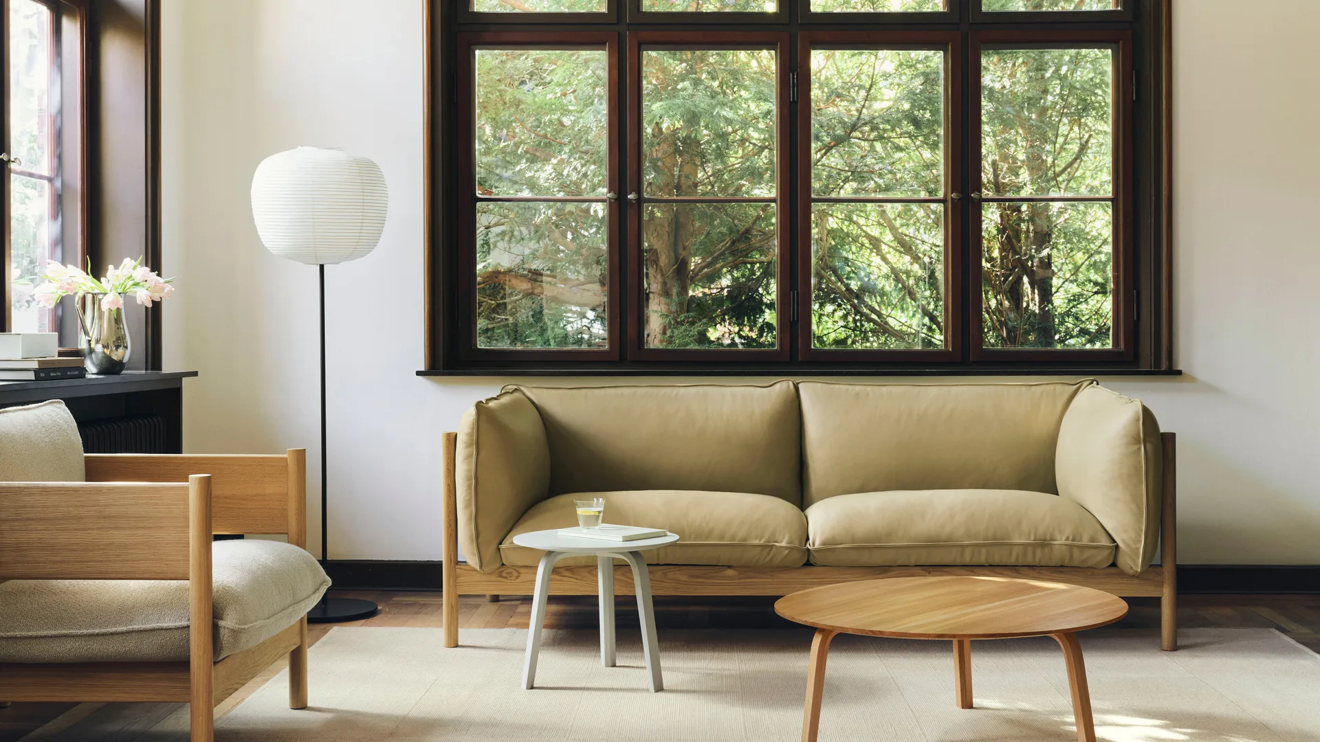 Bella sofabord, Oljet eik, Ø80x32 cm HAY