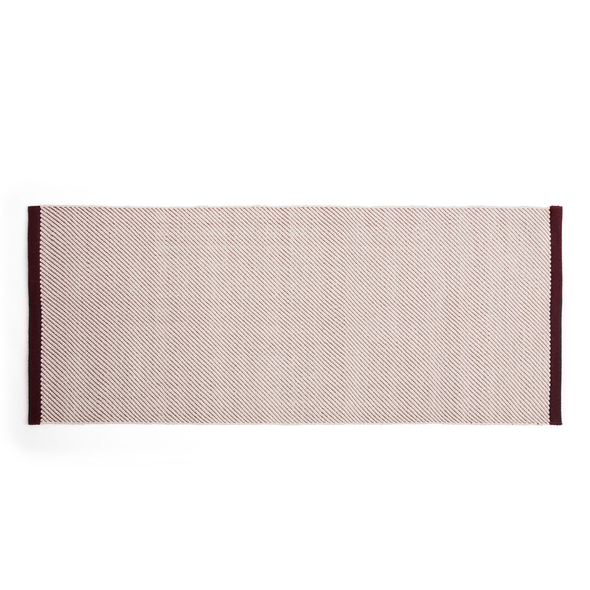 HAY Bias teppe 80x200 cm Cherry tint | Skandinavisk Design | Ulltepper | Rød