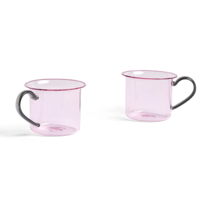 Borosilicate kopp 2-stk. - Pink-grey - HAY