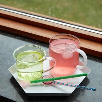 Borosilicate kopp 2-stk. - Pink-white - HAY