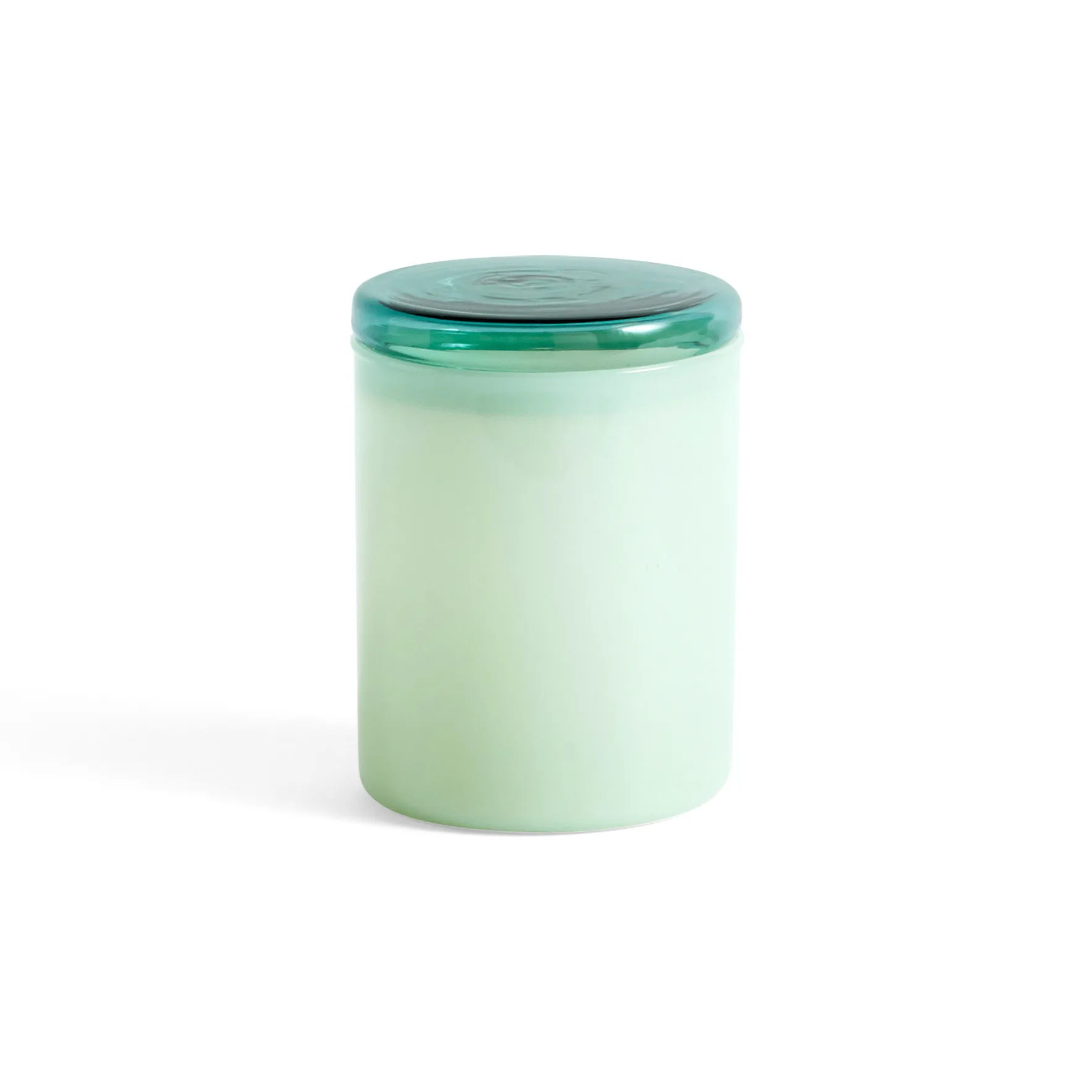 Borosilikat oppbevaringsboks glass S 35 cl, Jade green HAY