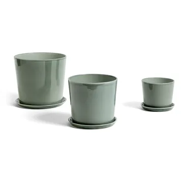 Botanical Family krukke L Ø18 cm - Dusty green - HAY