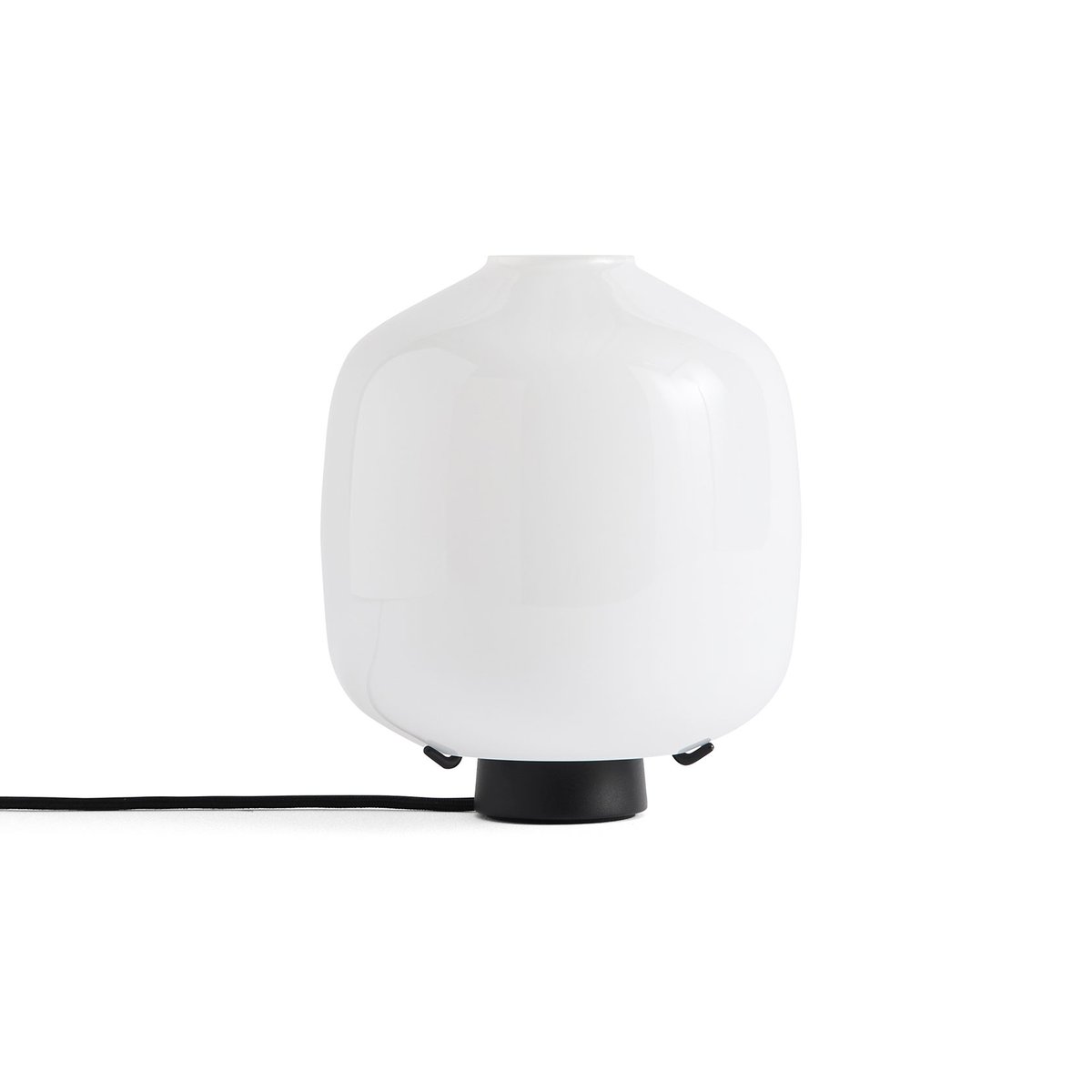 Bilde av HAY Buoy bordlampe Ø20 cm Opal glass-soft black