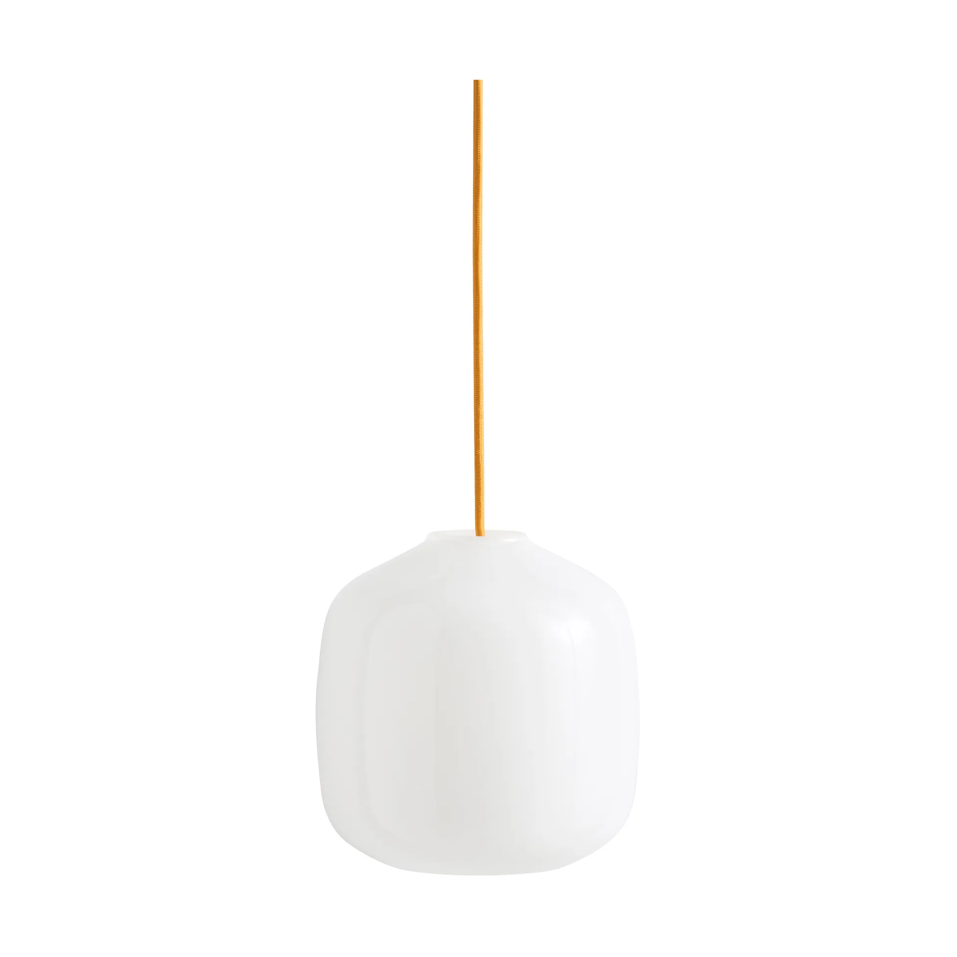 Buoy pendel Ø20 cm, Opal glass-amber yellow HAY