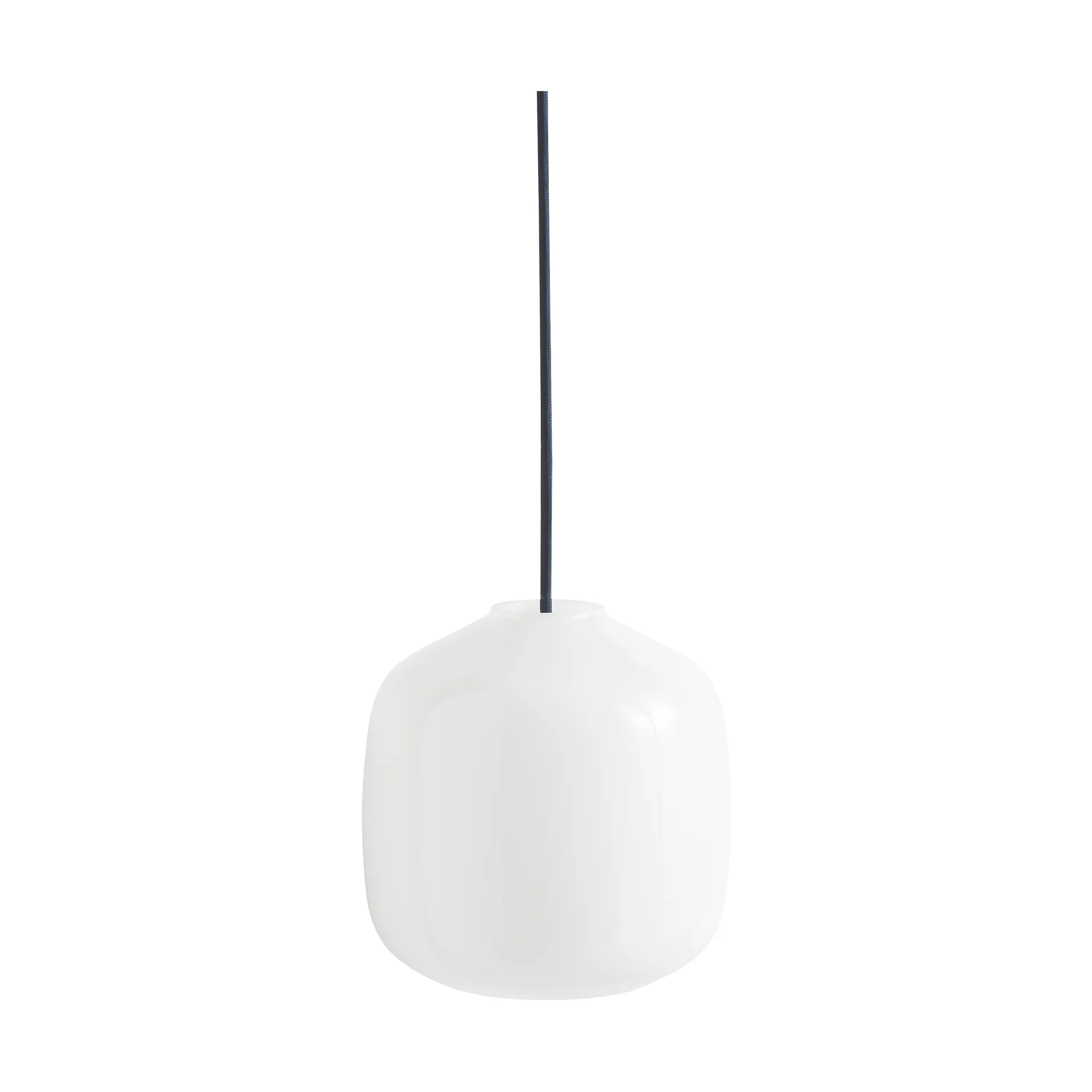 Buoy pendel Ø20 cm, Opal glass-anthracite blue HAY