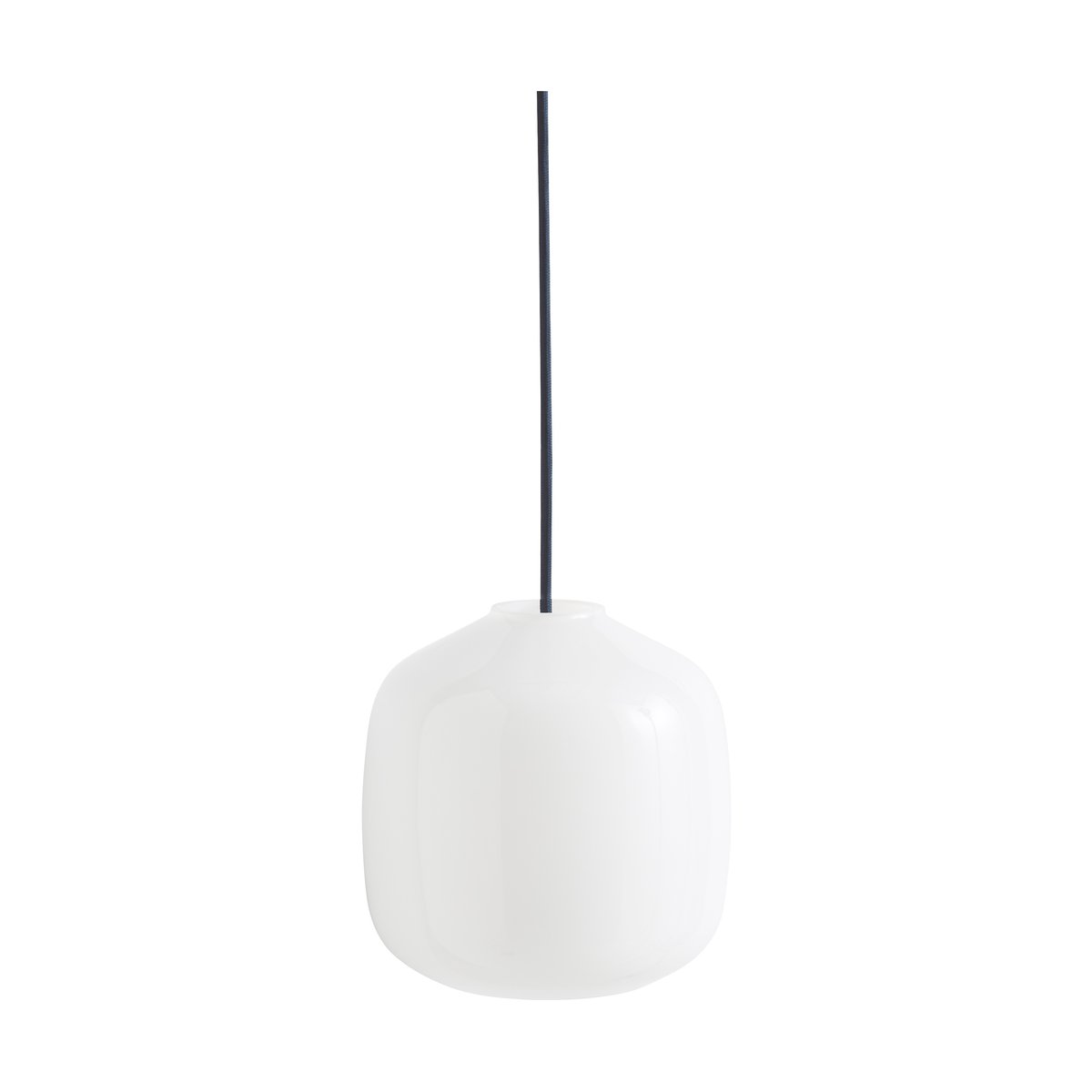 Bilde av HAY Buoy pendel Ø20 cm Opal glass-anthracite blue