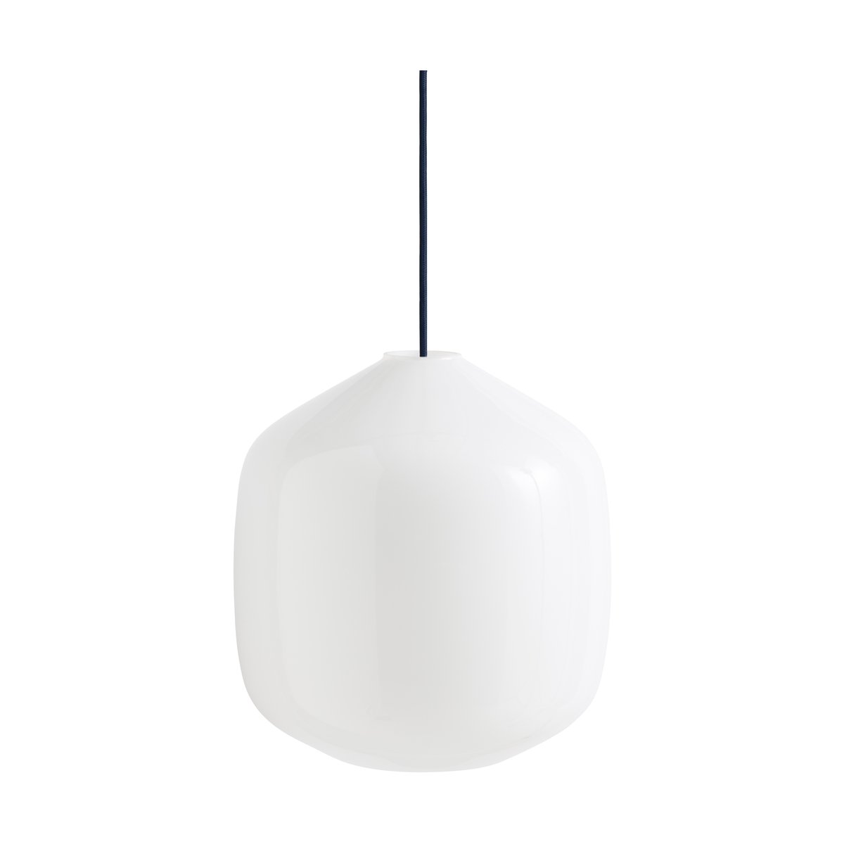 Bilde av HAY Buoy pendel Ø30 cm Opal glass-anthracite blue