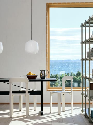 Buoy pendel Ø30 cm - Opal glass-clay white - HAY