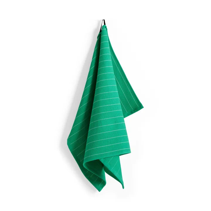 Canteen kjøkkenhåndkle 52×80 cm - Emerald pinstripe - HAY