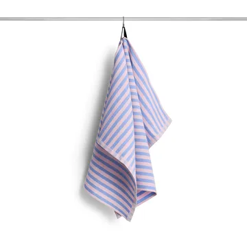 Canteen kjøkkenhåndkle 52×80 cm - Sky blue-light pink block stripe - HAY
