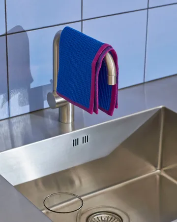 Canteen oppvaskklut 31 × 31 cm 2‑pakning - Blue/fuchsia-Beige/yellow - HAY