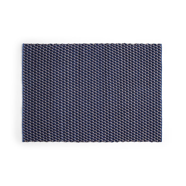 Channel matte - Blå-hvit 140 x 200 cm - HAY