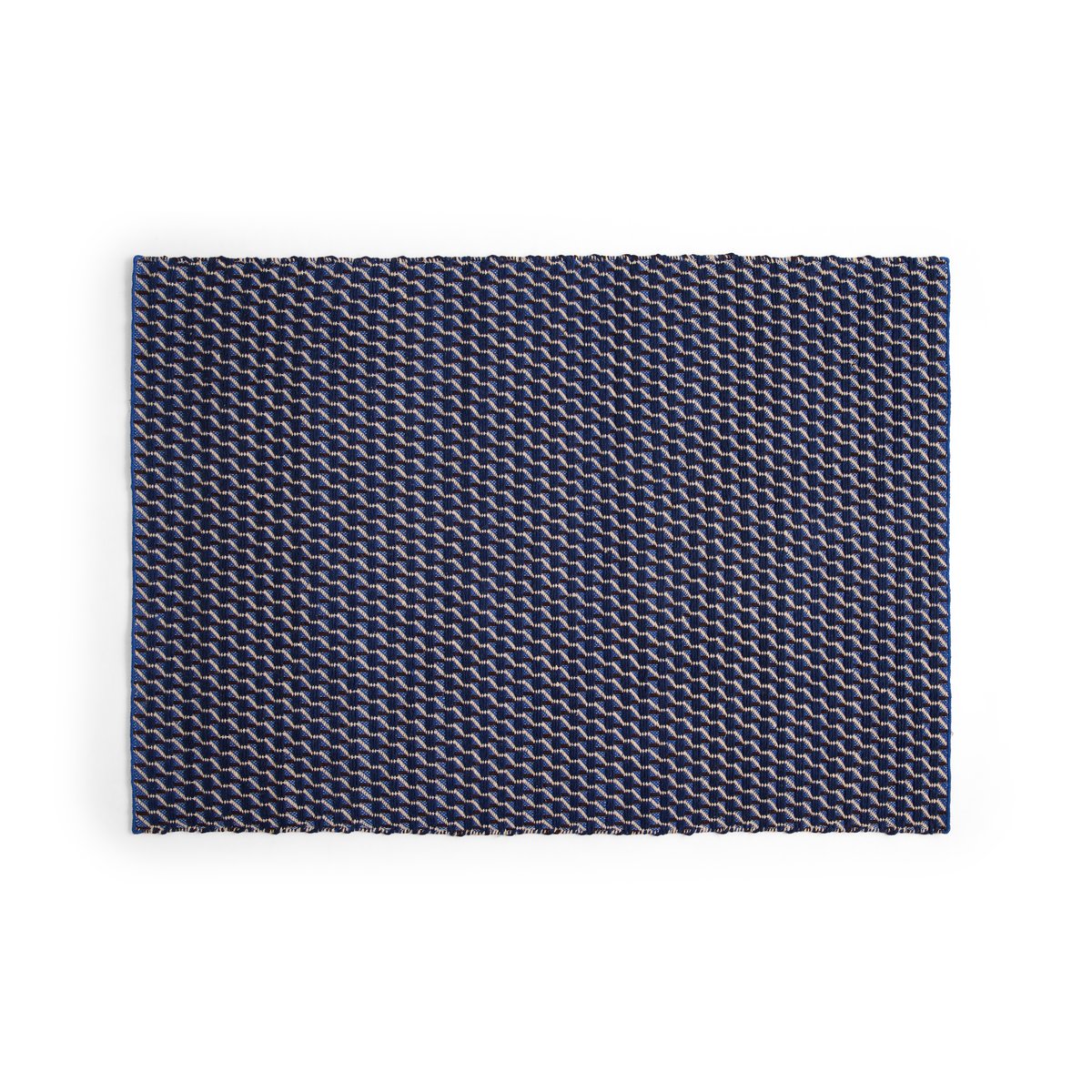 Bilde av HAY Channel matte Blå-hvit 170 x 240 cm