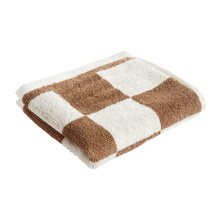 Check håndkle 30 x 30 cm - Cappuccino - HAY