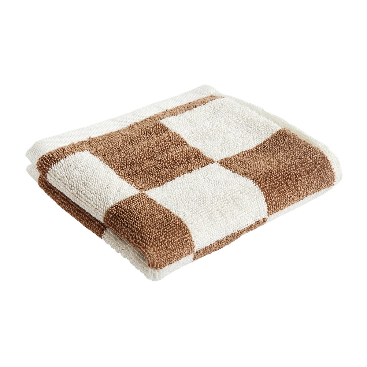 Bilde av HAY Check håndkle 30 x 30 cm Cappuccino