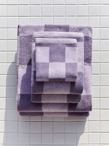 Check håndkle 30 x 30 cm - Lavender - HAY