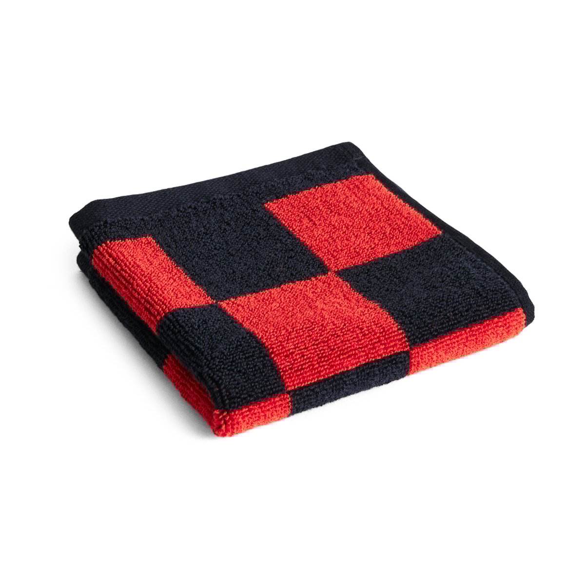 HAY Check håndkle 30 x 30 cm Poppy red | Skandinavisk Design | Håndklær | Rød