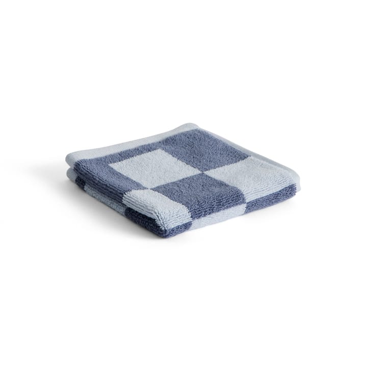 Check håndkle 30 x 30 cm - Steel blue - HAY