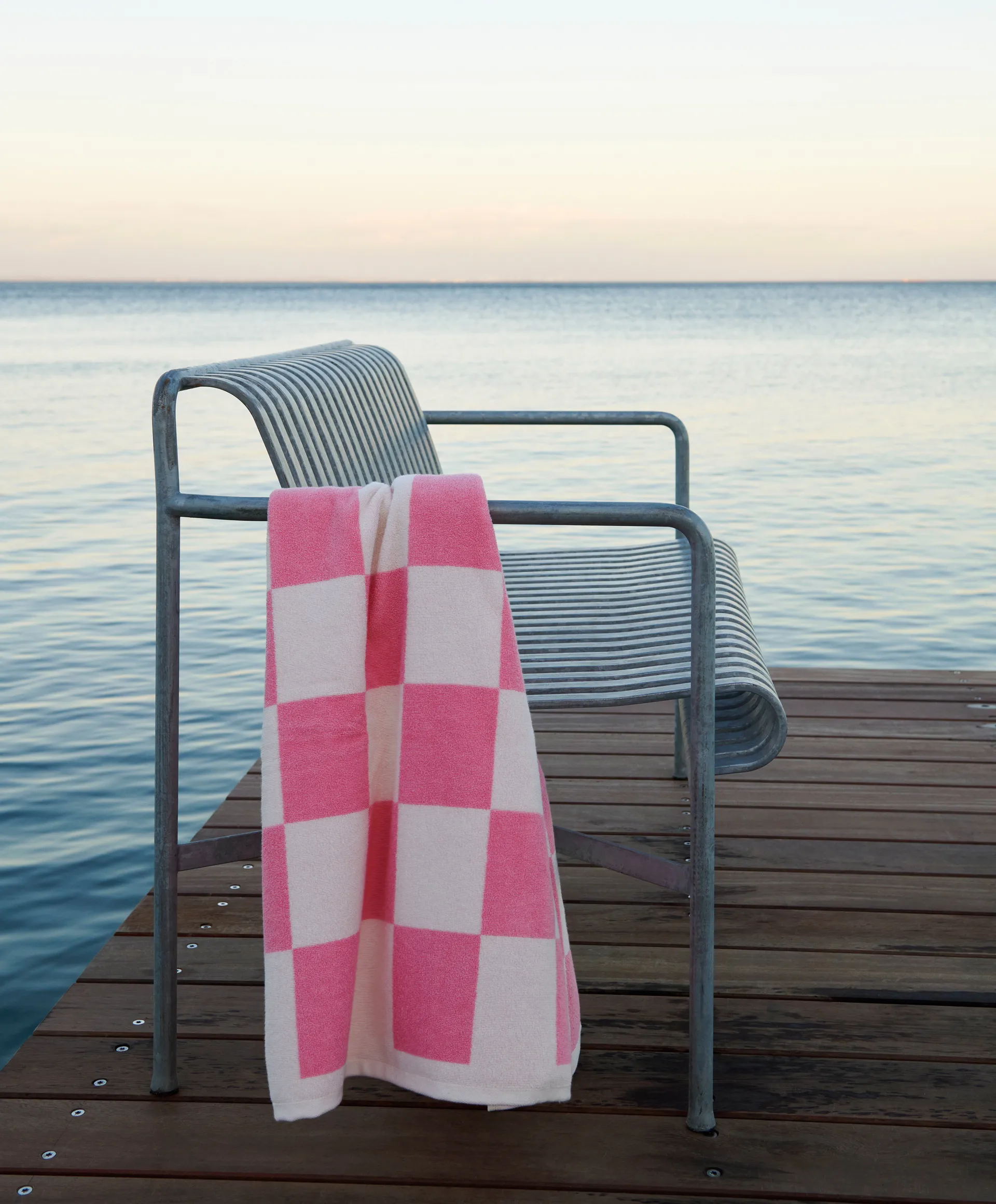 Check håndkle 50 x 100 cm, Rosa HAY