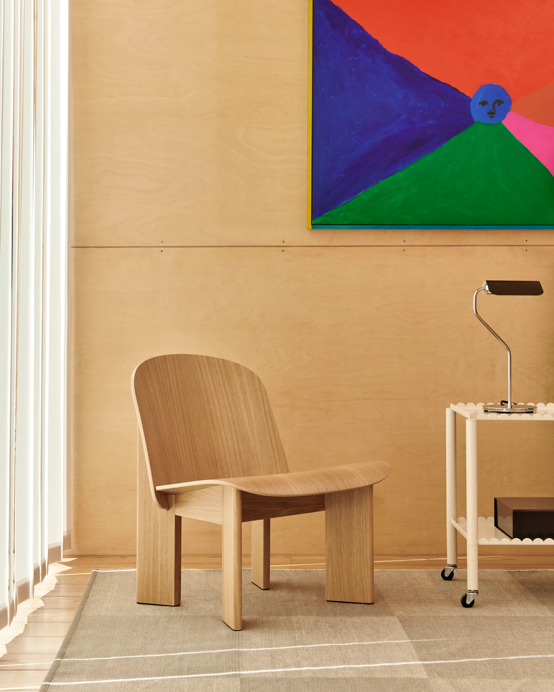 Chisel lounge chair, Lakkert eik HAY