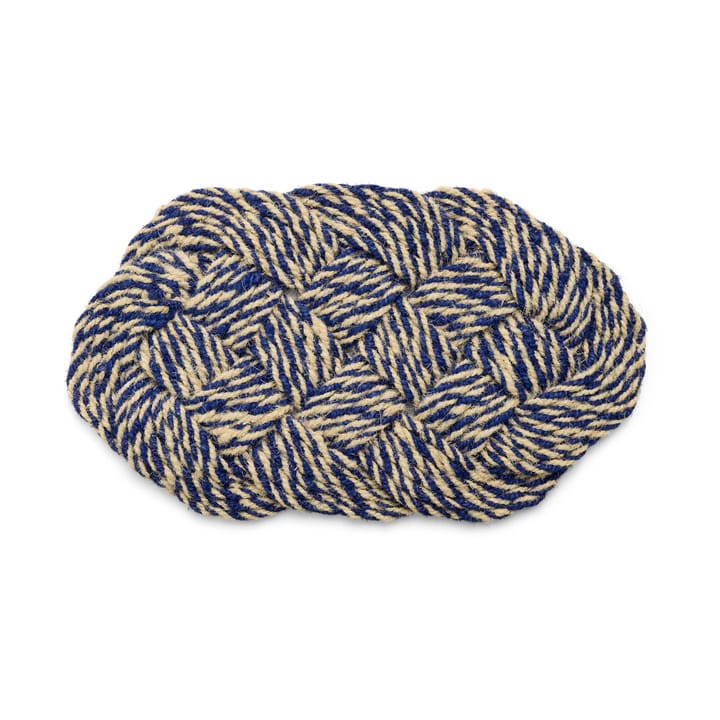 Coco dørmatte 40x80 cm, Swirl blue-off white HAY