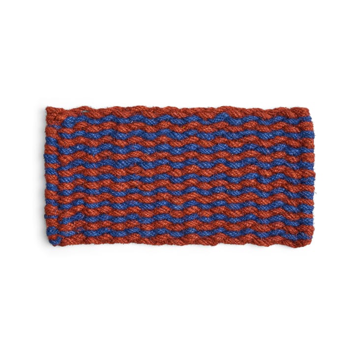 Coco Stripe Wave dørmatte - Brown-navy - HAY