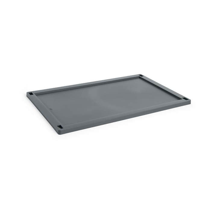 Colour Crate lokk plast large - Charcoal - HAY