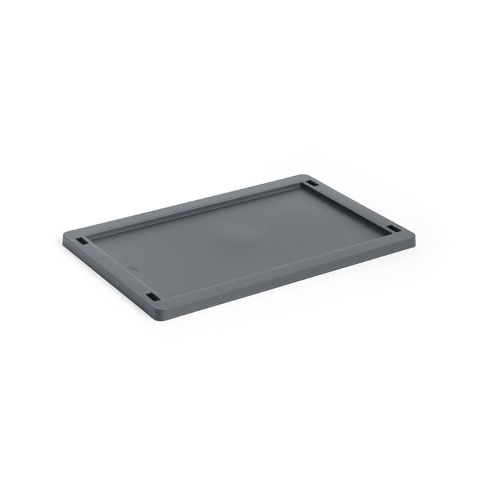 Colour Crate lokk plast small - Charcoal - HAY