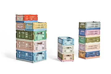 Colour Crate Mix S 17 x 26,5 cm - Olive-dark mint - HAY